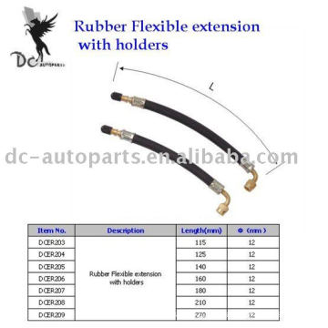 Extensión flexible de goma